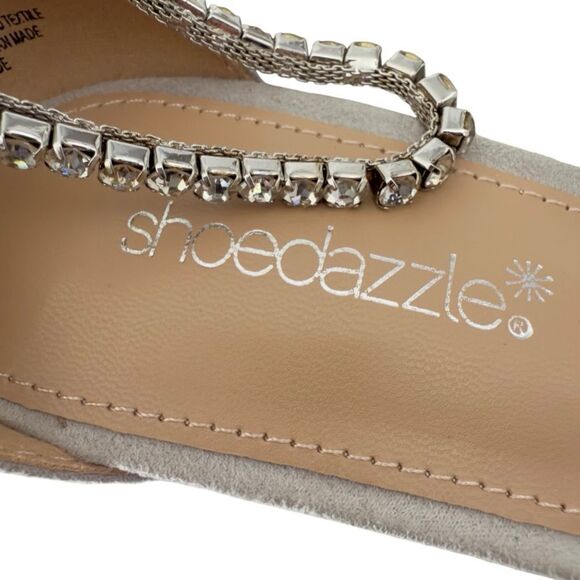 ShoeDazzle Jayda Rhinestone Pointed Toe Pumps Blue 8.5 NWT Wedding Prom Bridal - Picture 13 of 15